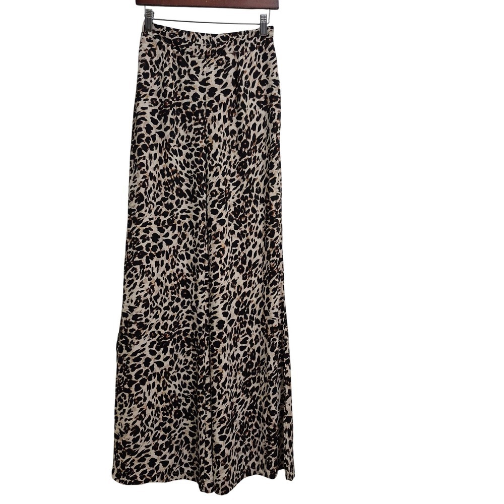 Show Me Your Mumu Leopard Print flare Leg Pants Women's Size Medium